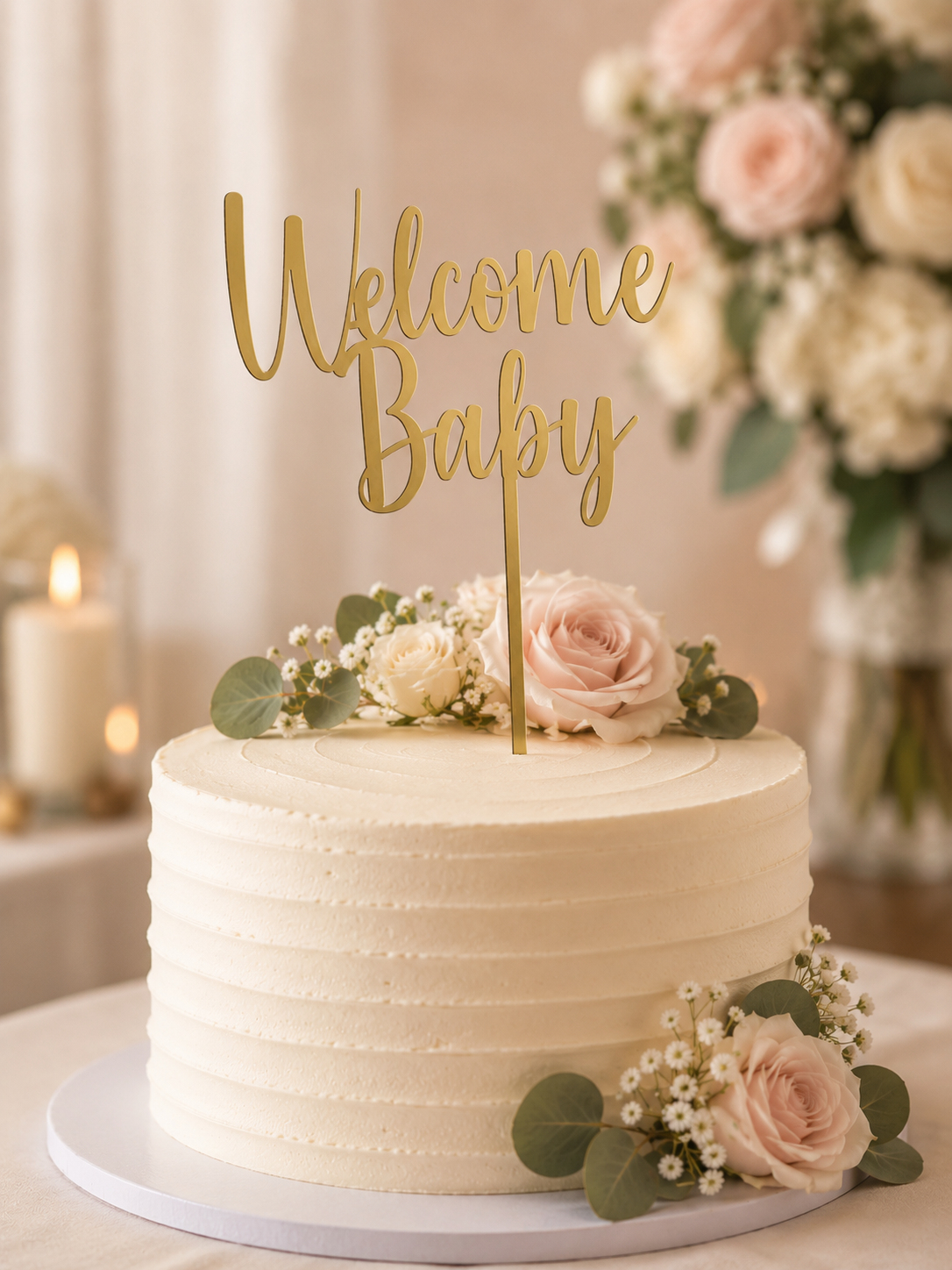 Welcome Baby Cake Topper