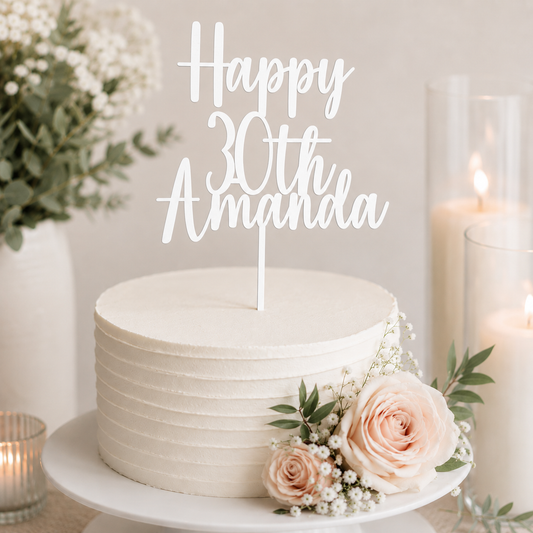 Personalised Birthday Cake Topper