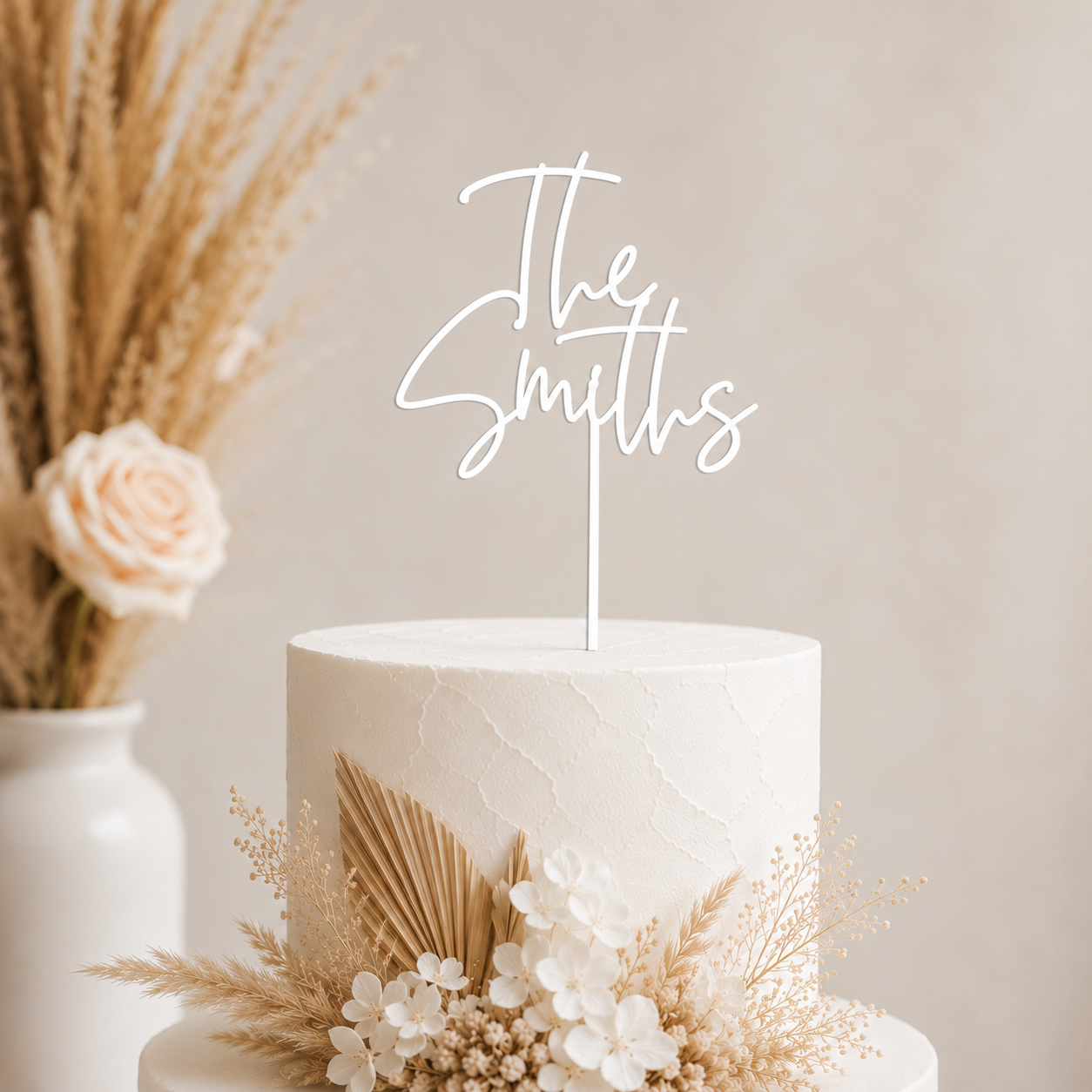 Acrylic Wedding Cake Topper