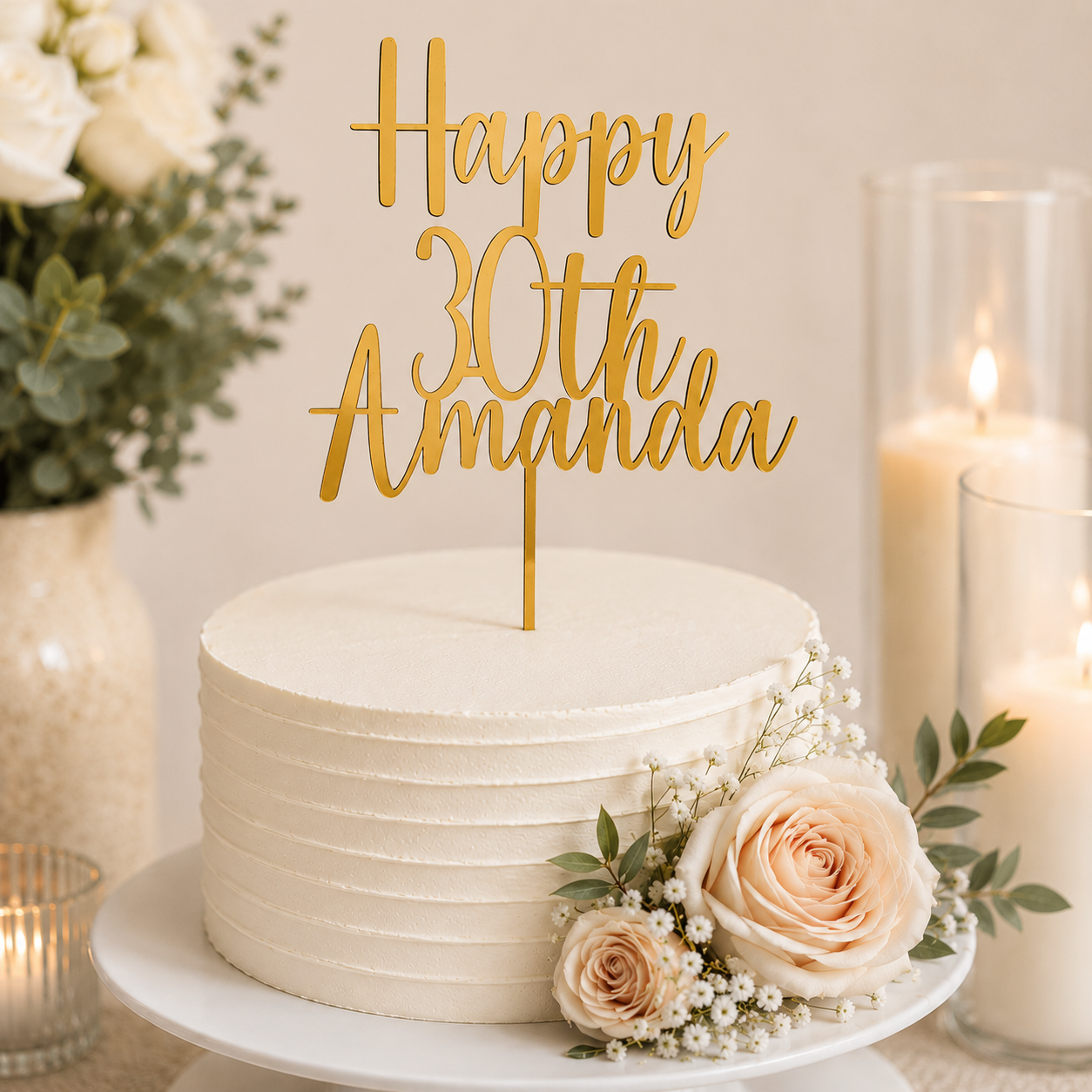 Personalised Birthday Cake Topper