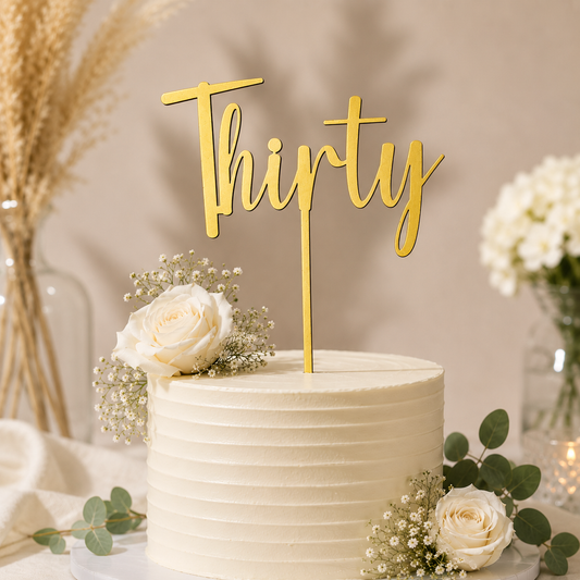 Thirty Cake Topper