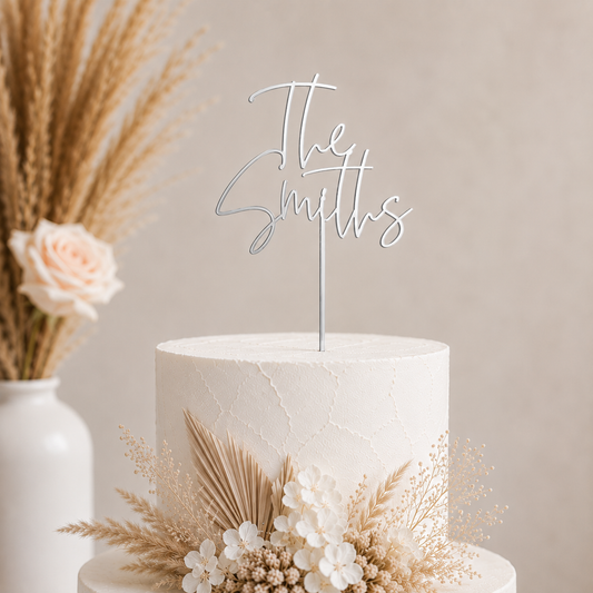 Acrylic Wedding Cake Topper