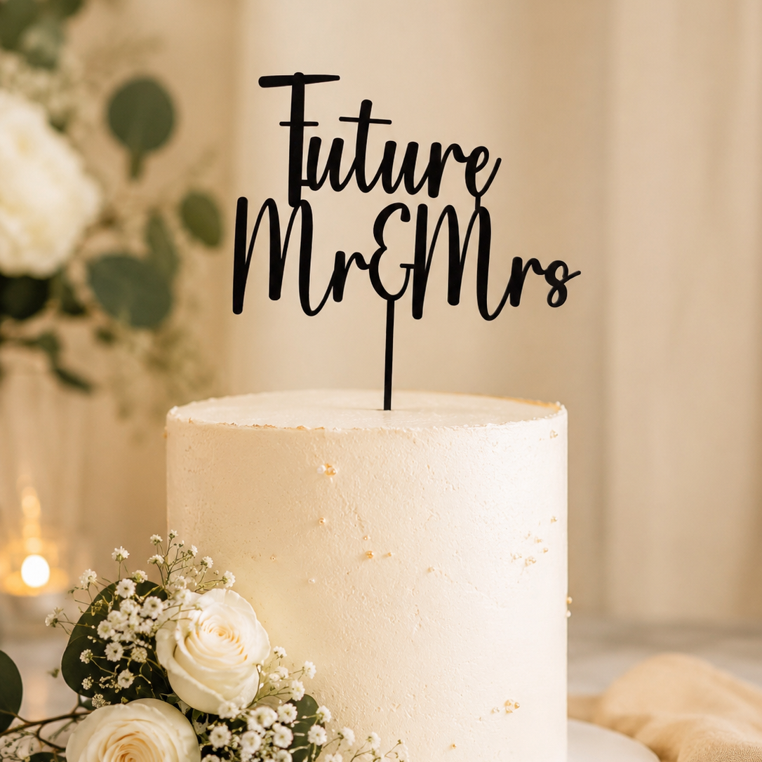 Future Mr & Mrs Cake Topper