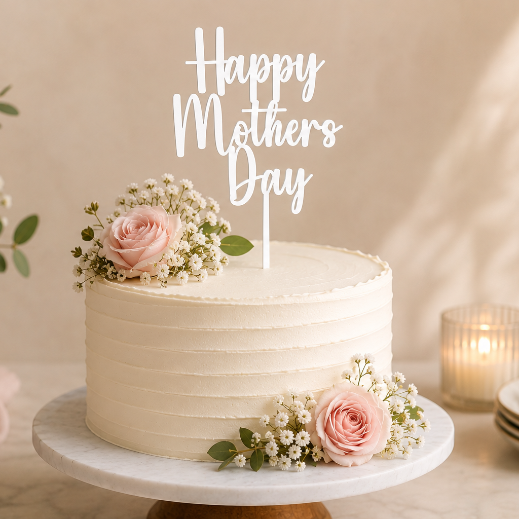 Happy Mothers Day Cake Topper