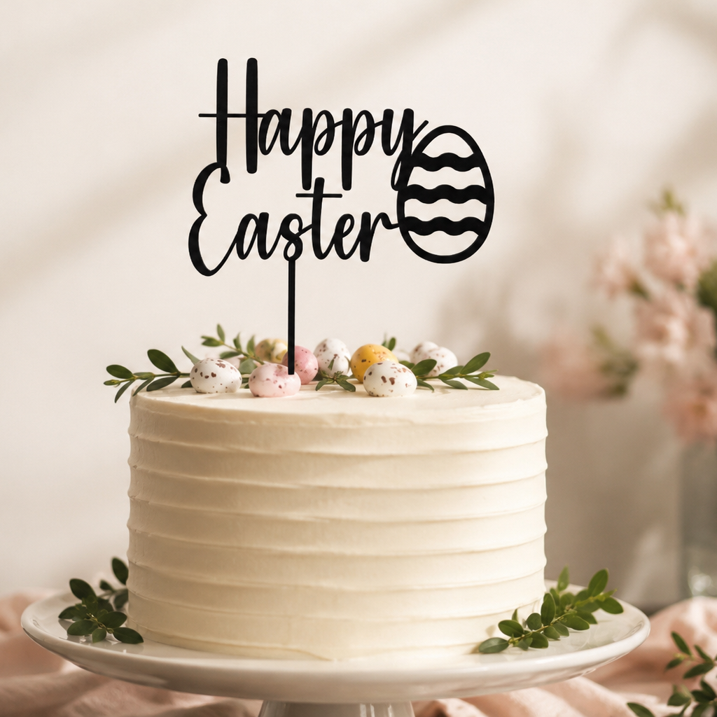 Happy Easter Cake Topper