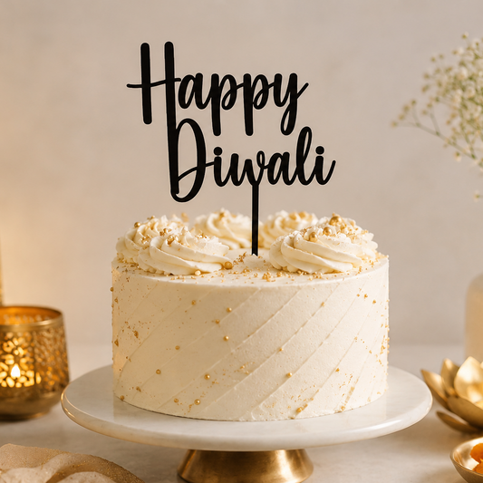 Happy Diwali Cake Topper