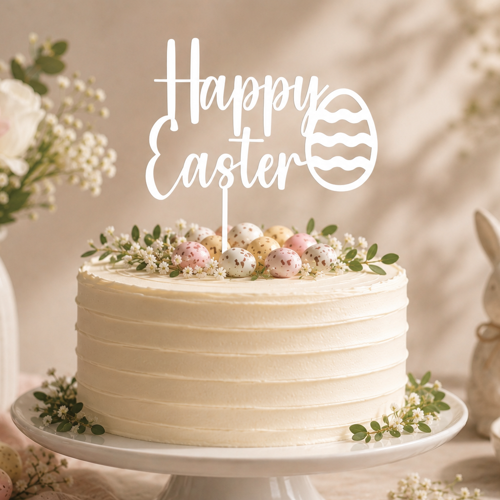 Happy Easter Cake Topper