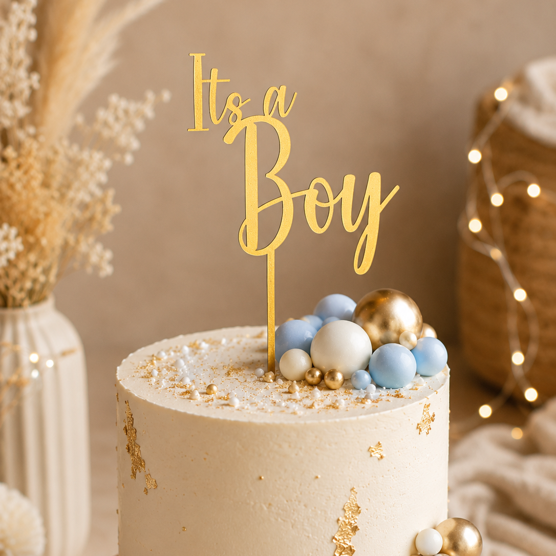 Its a Boy Cake Topper