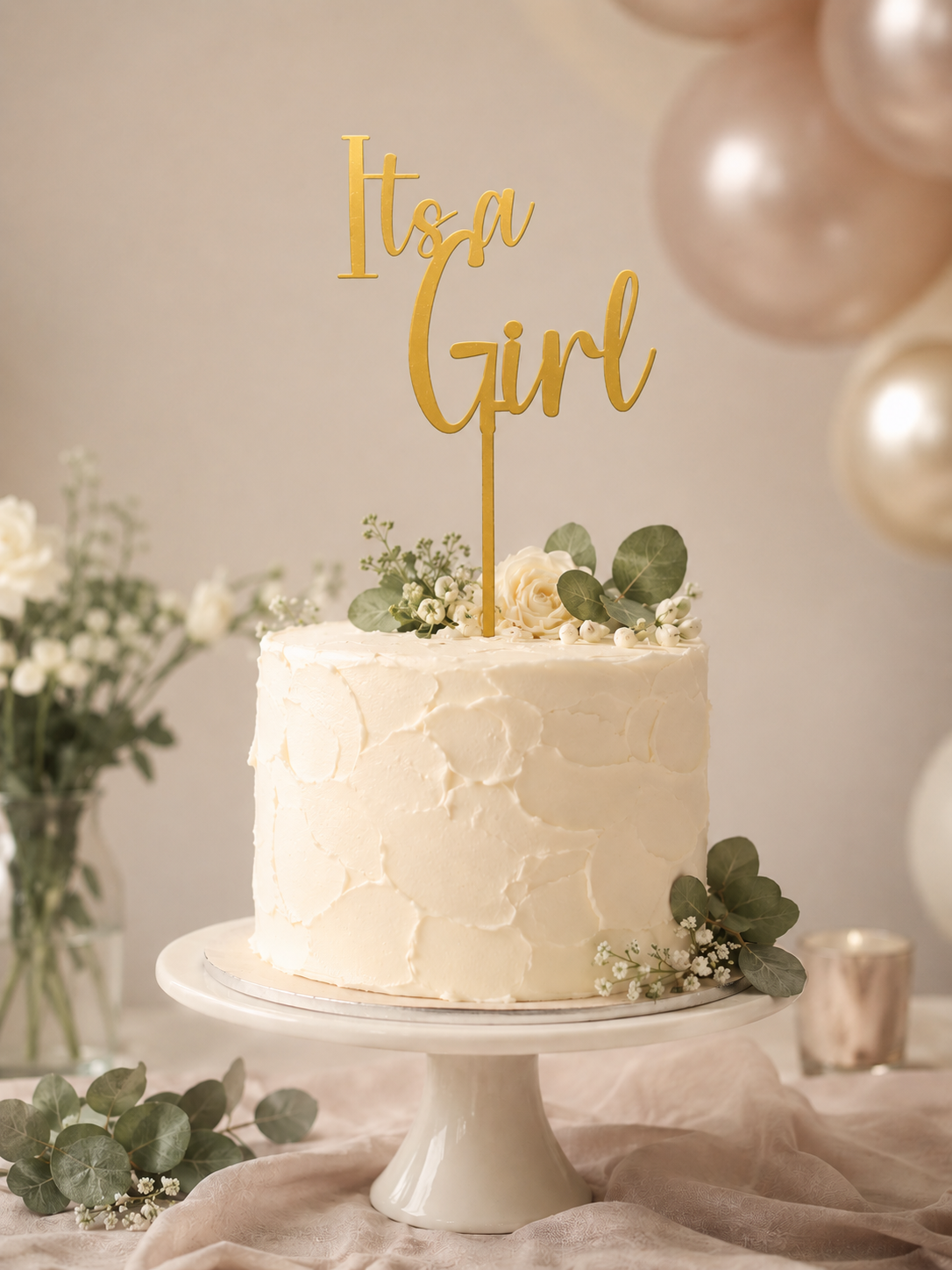 Its a Girl Cake Topper