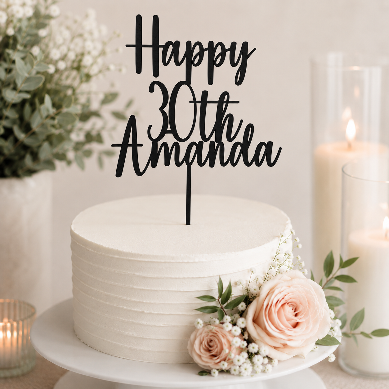 Personalised Birthday Cake Topper