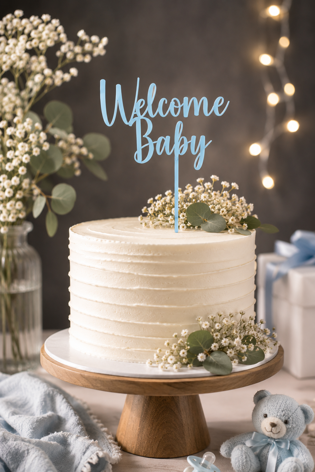 Welcome Baby Cake Topper