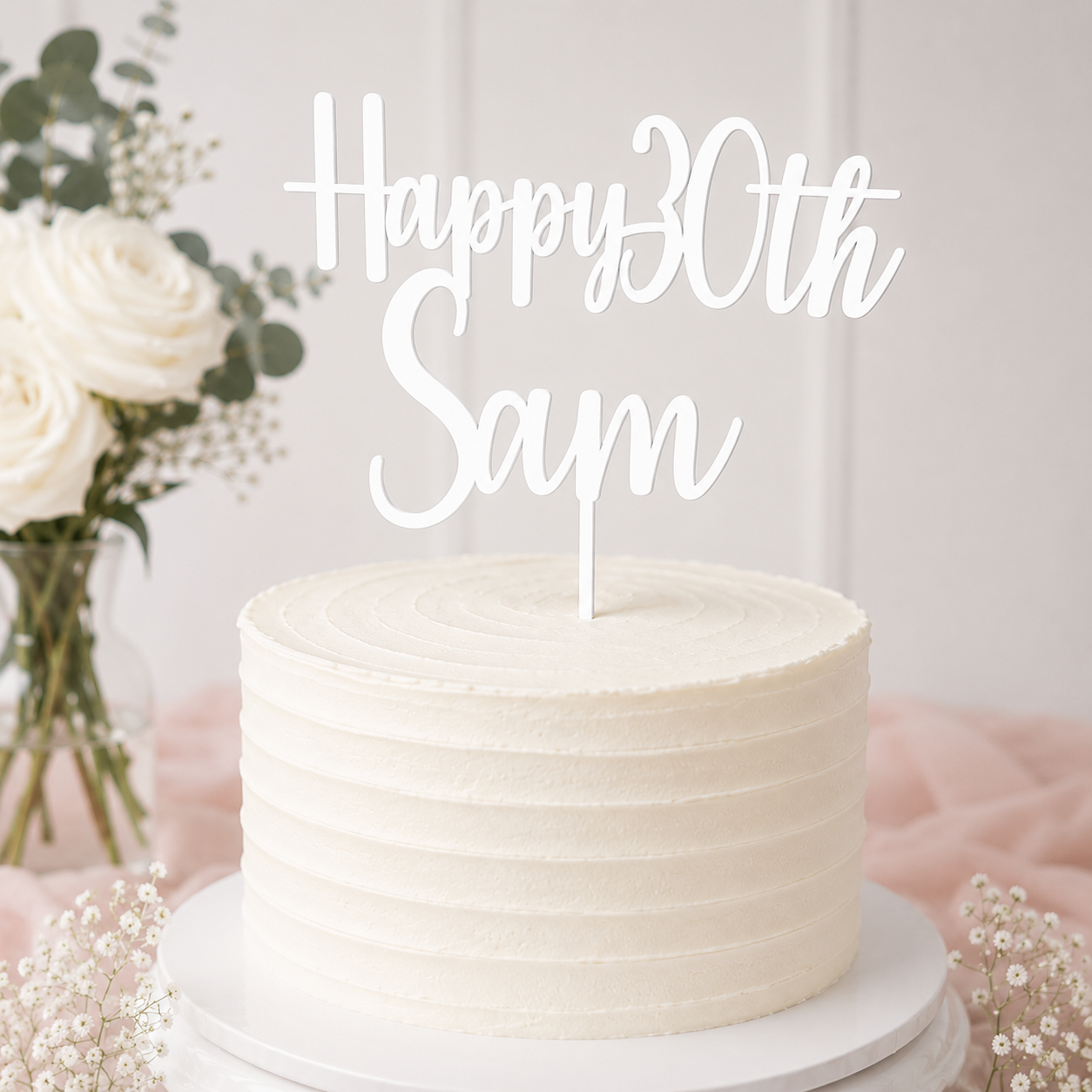 Personalised Birthday Cake Topper