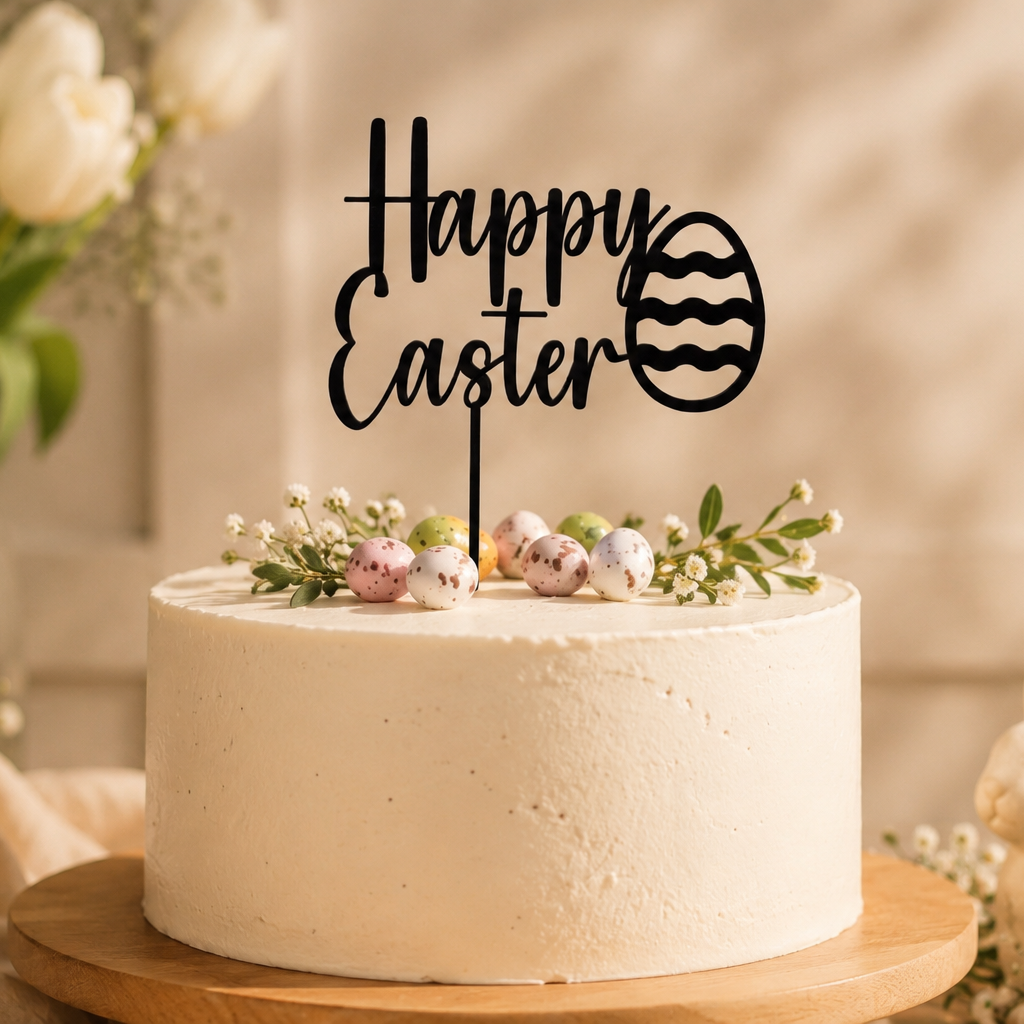 Happy Easter Cake Topper
