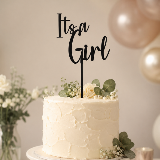 Its a Girl Cake Topper