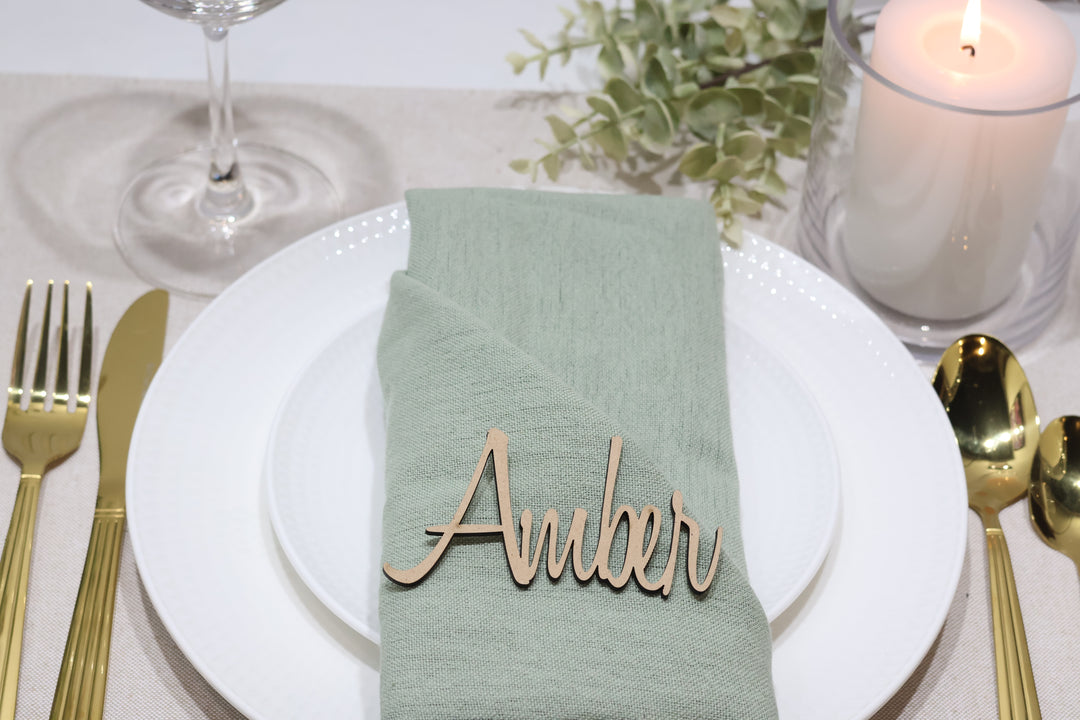 MDF Laser cut names | Wedding place names