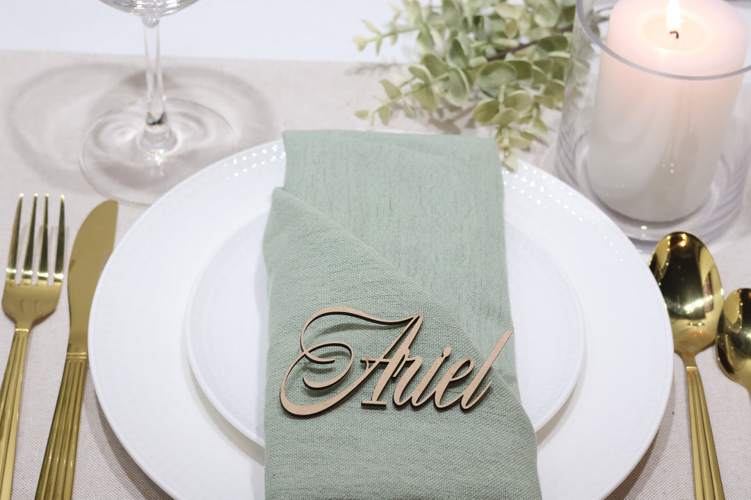 MDF Laser cut names | Wedding place names