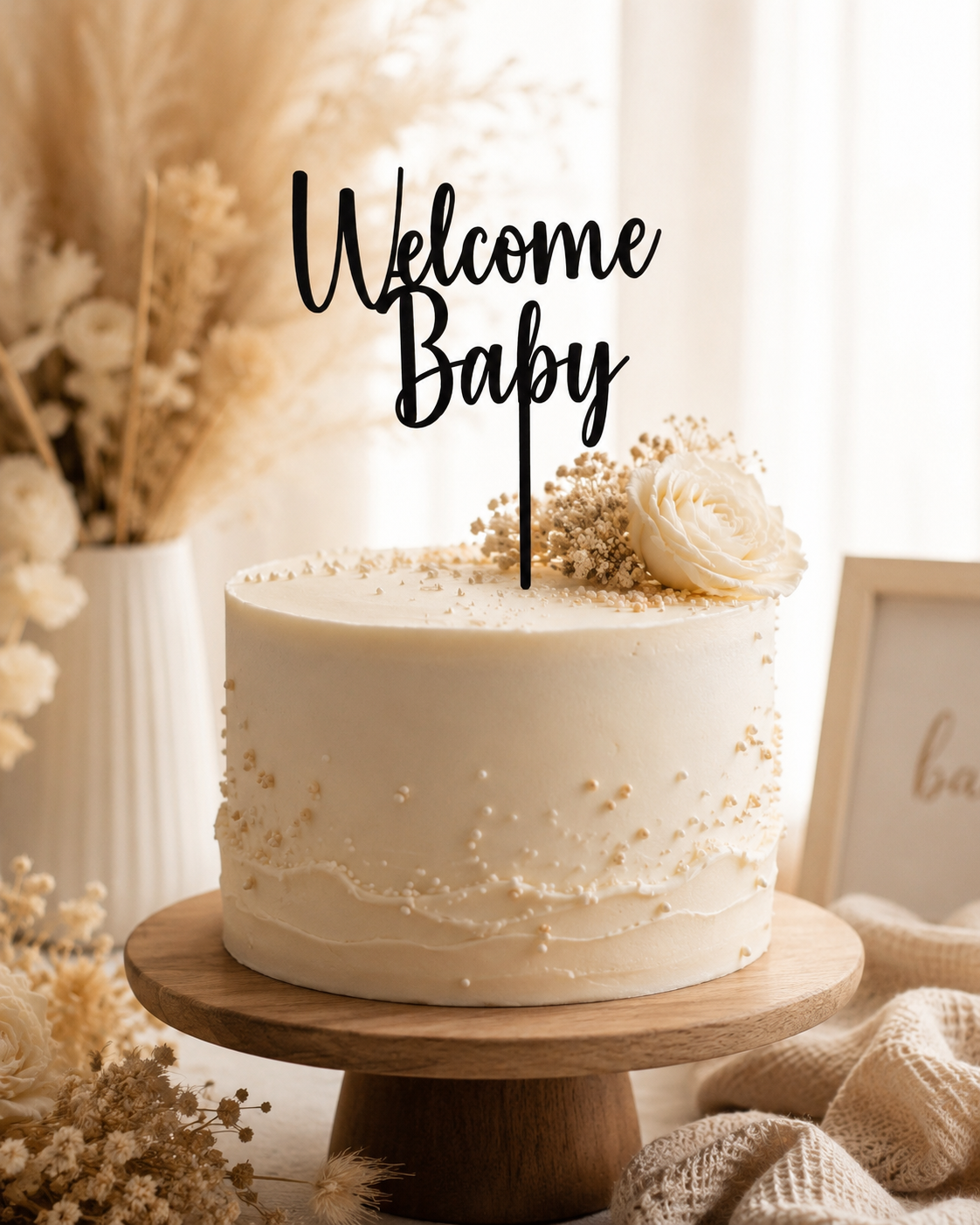 Welcome Baby Cake Topper