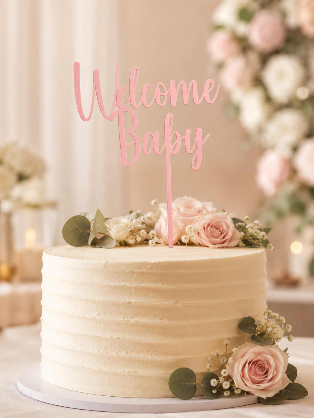 Welcome Baby Cake Topper