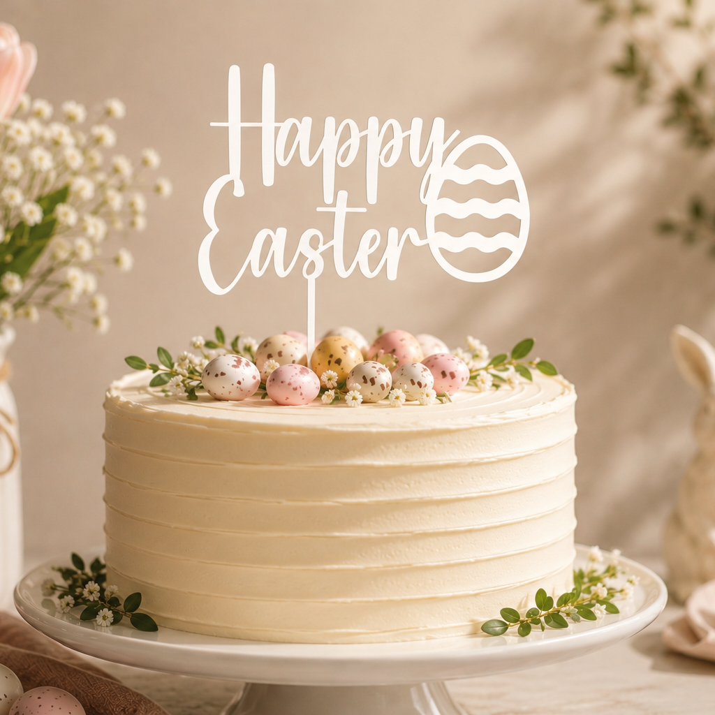 Happy Easter Cake Topper