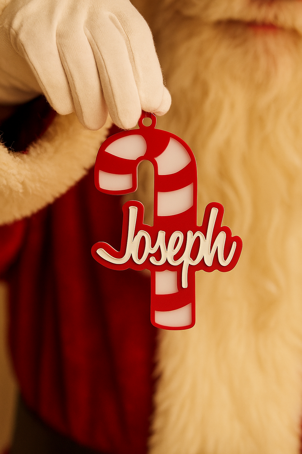 Candy Cane Christmas Bauble