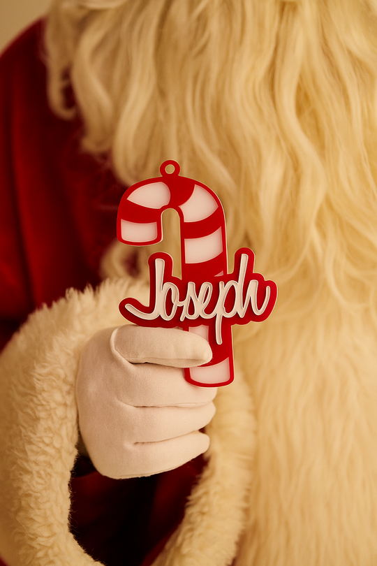 Candy Cane Christmas Bauble