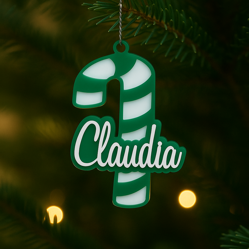 Candy Cane Christmas Bauble