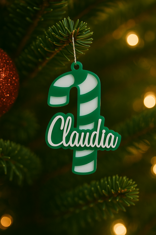 Candy Cane Christmas Bauble