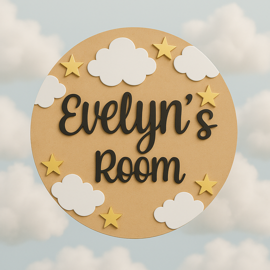 3D Personalised Kids Door Sign