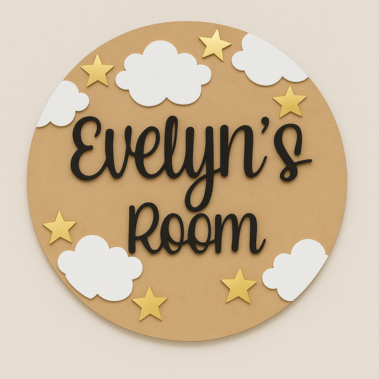 3D Personalised Kids Door Sign
