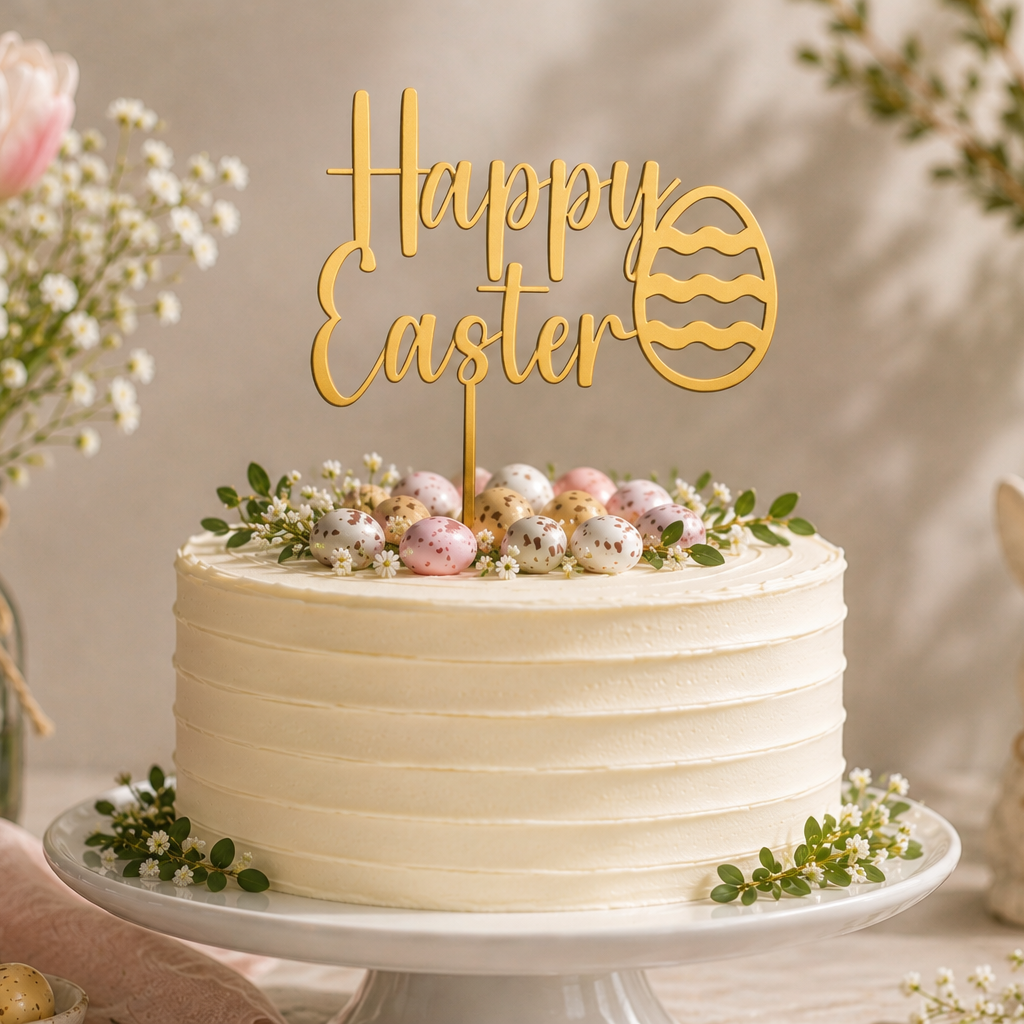 Happy Easter Cake Topper