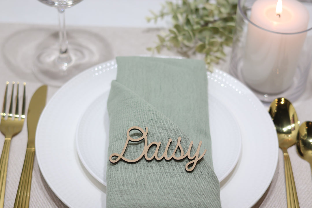 MDF Laser cut names | Wedding place names