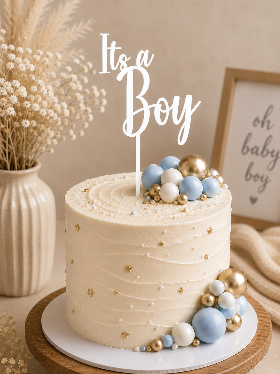 Its a Boy Cake Topper