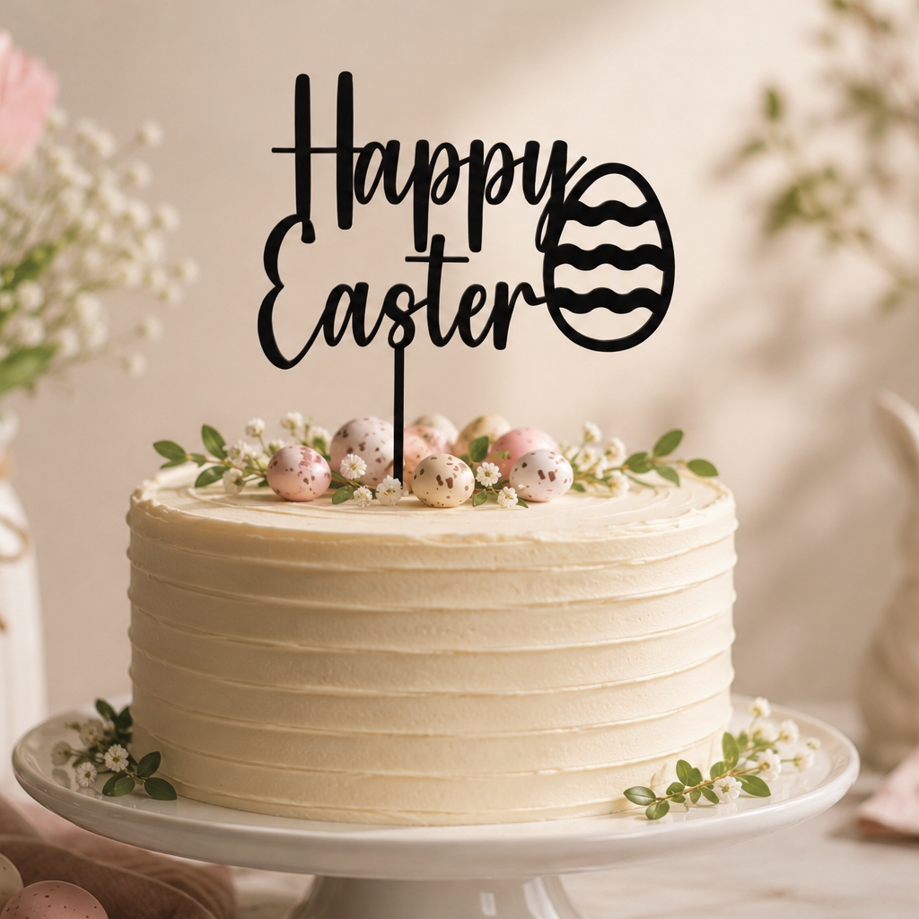 Happy Easter Cake Topper