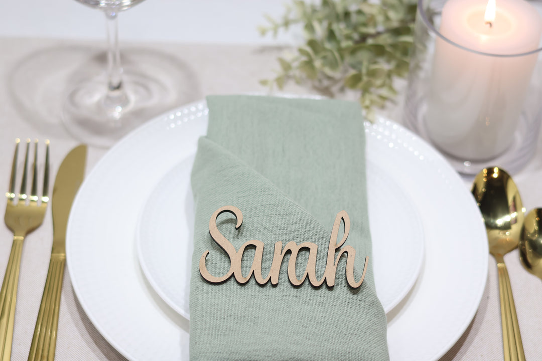 MDF Laser cut names | Wedding place names