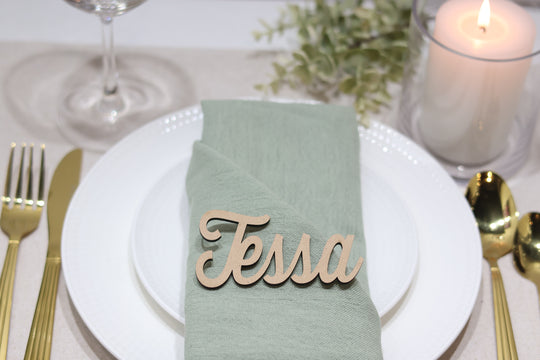 MDF Laser cut names | Wedding place names