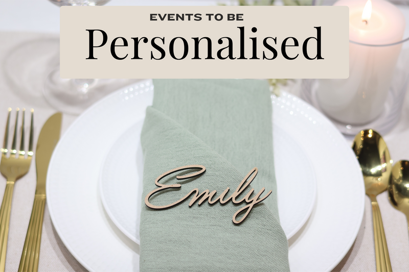 MDF Laser cut names | Wedding place names