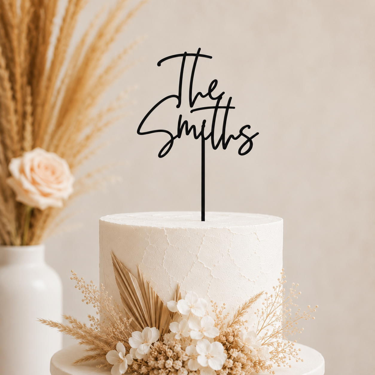 Acrylic Wedding Cake Topper