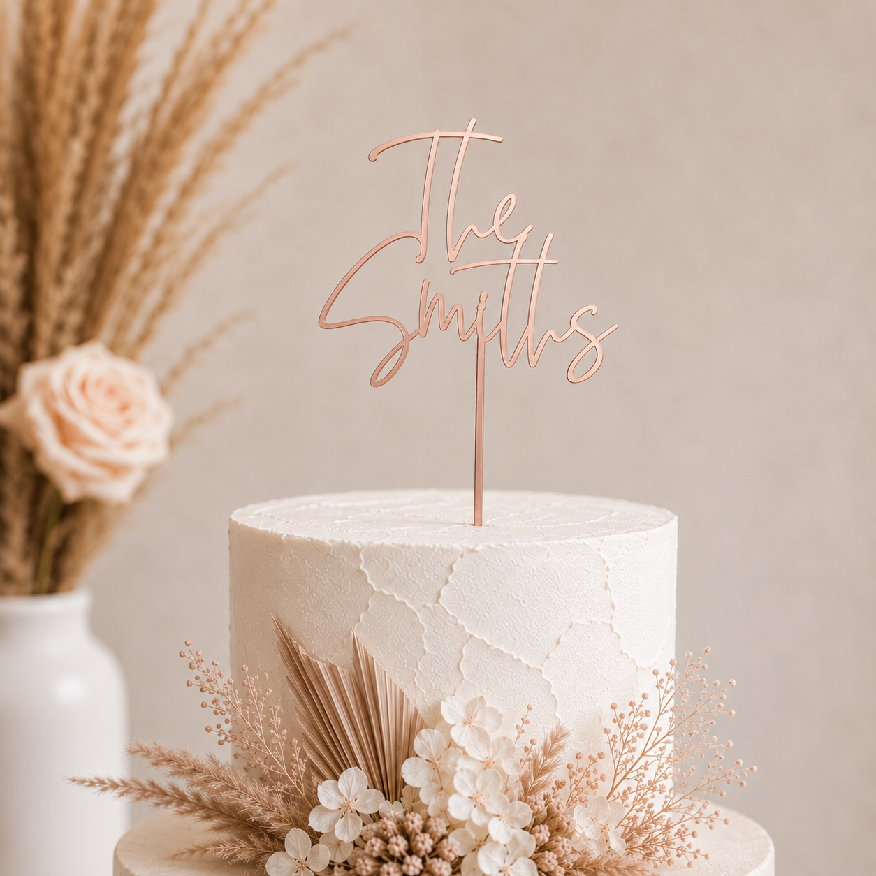 Acrylic Wedding Cake Topper