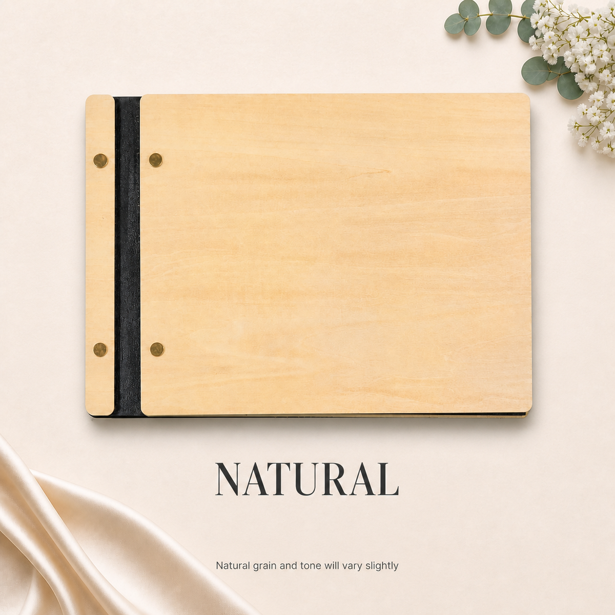 Personalised Wooden Wedding Guest Book