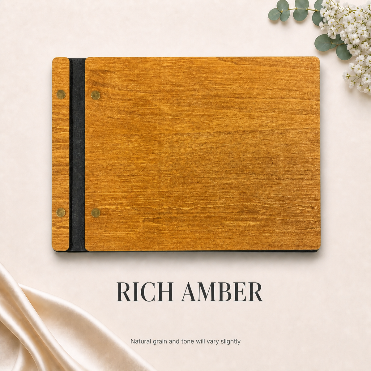 Personalised Wooden Wedding Guest Book