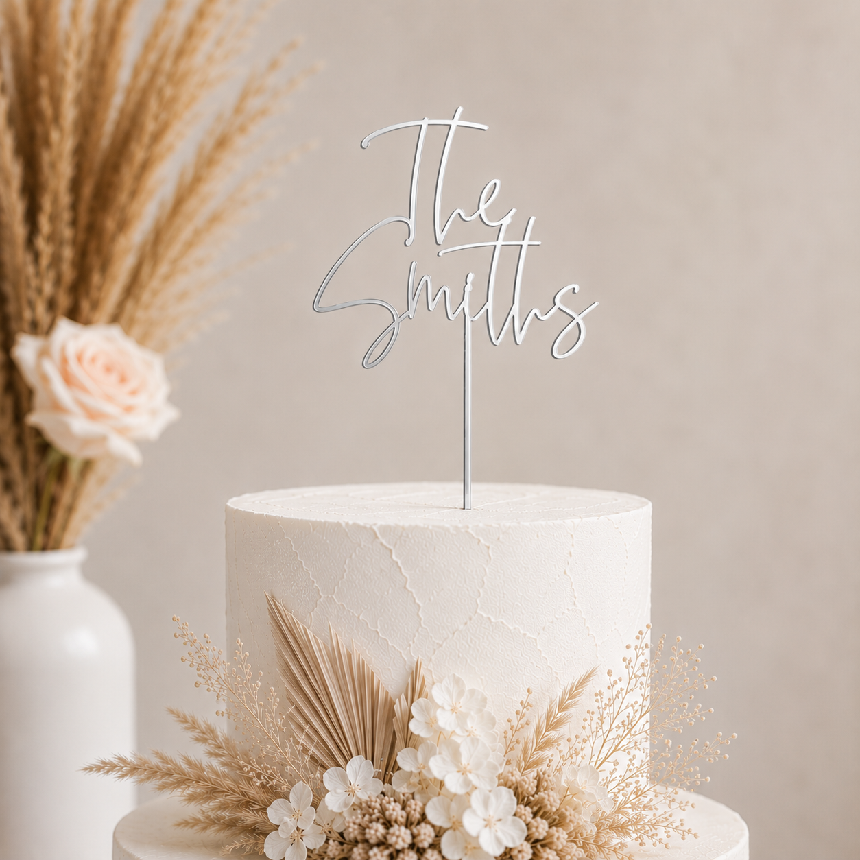 Acrylic Wedding Cake Topper