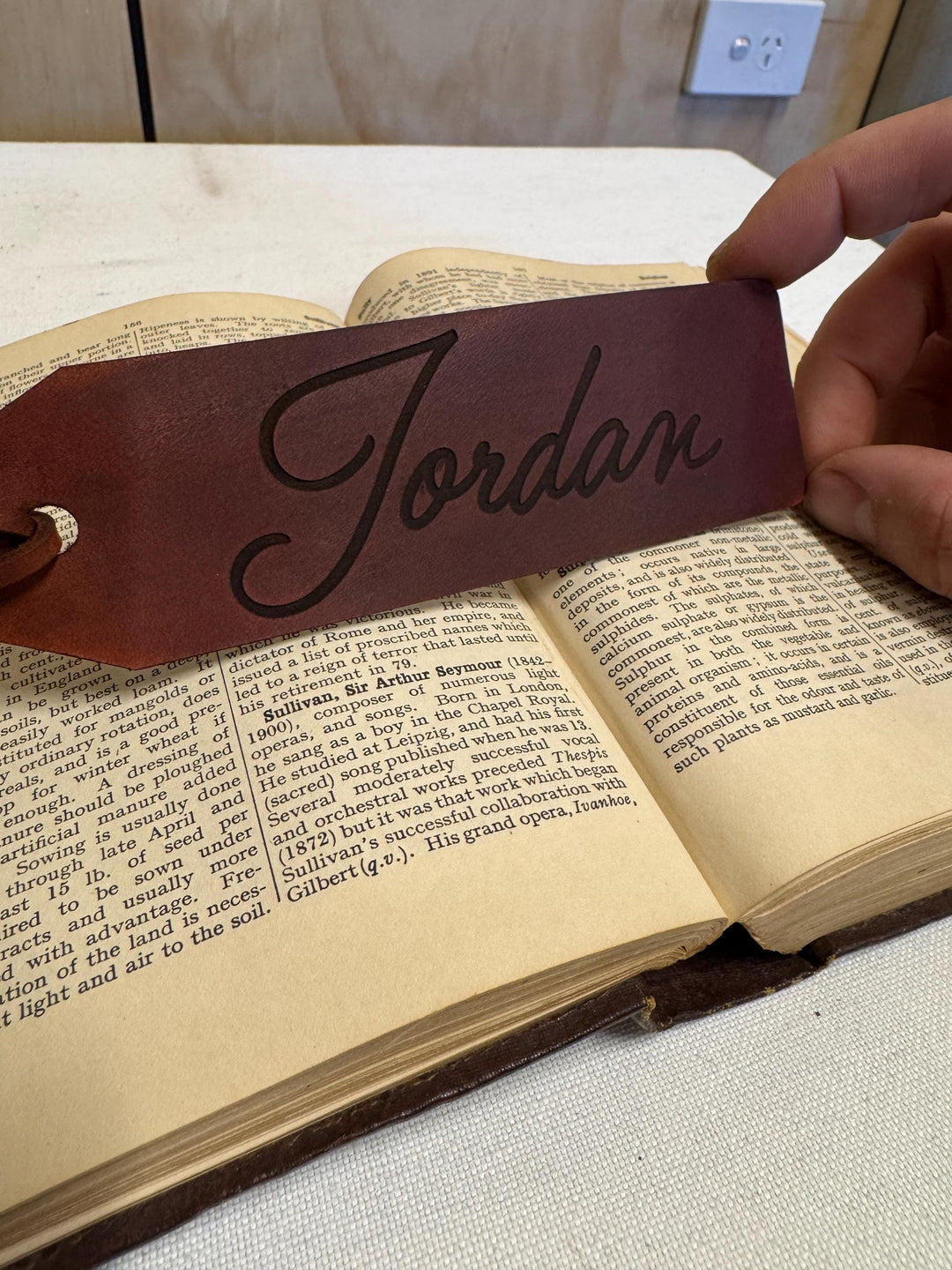 Leather Bookmark | Personalised Genuine Leather Bookmark | Engraved Leather Bookmark | Teacher Gift | Gift for book lovers | Gift for Her