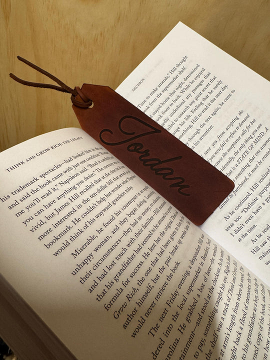 Leather Bookmark | Personalised Genuine Leather Bookmark | Engraved Leather Bookmark | Teacher Gift | Gift for book lovers | Gift for Her