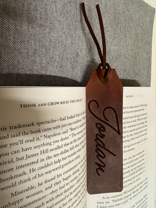 Leather Bookmark | Personalised Genuine Leather Bookmark | Engraved Leather Bookmark | Teacher Gift | Gift for book lovers | Gift for Her
