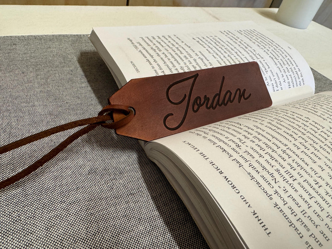 Leather Bookmark | Personalised Genuine Leather Bookmark | Engraved Leather Bookmark | Teacher Gift | Gift for book lovers | Gift for Her