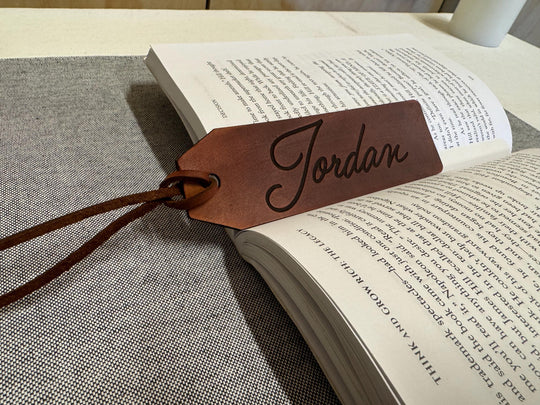 Leather Bookmark | Personalised Genuine Leather Bookmark | Engraved Leather Bookmark | Teacher Gift | Gift for book lovers | Gift for Her