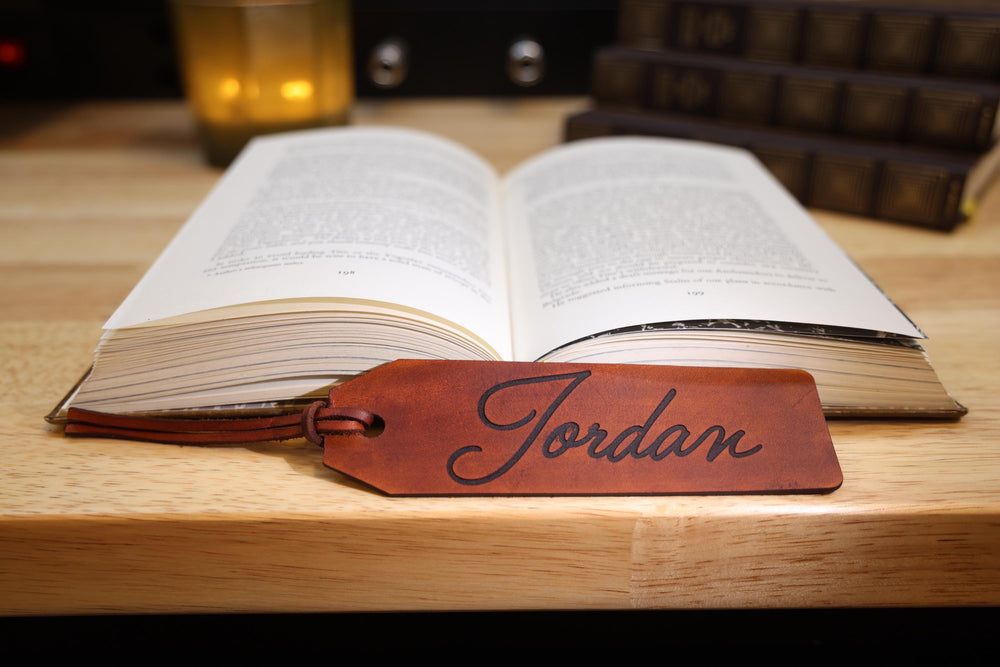 Leather Bookmark | Personalised Genuine Leather Bookmark | Engraved Leather Bookmark | Teacher Gift | Gift for book lovers | Gift for Her