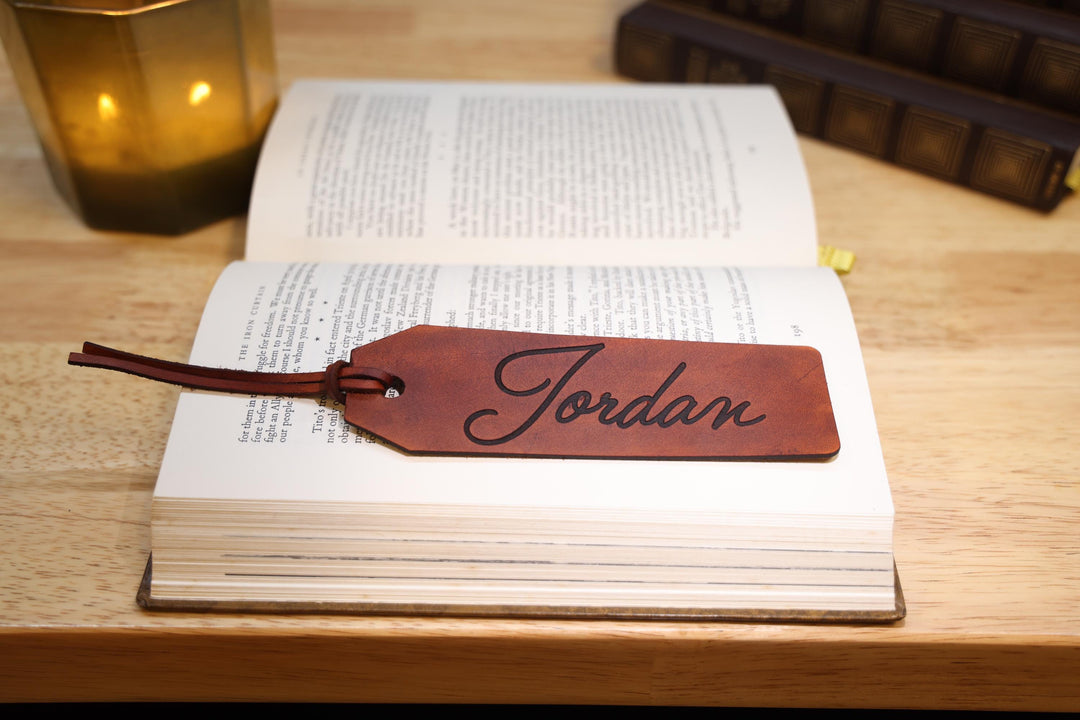 Leather Bookmark | Personalised Genuine Leather Bookmark | Engraved Leather Bookmark | Teacher Gift | Gift for book lovers | Gift for Her