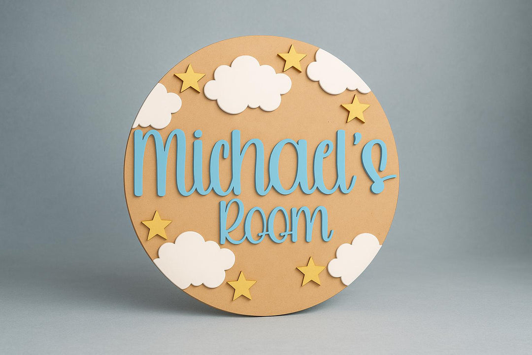 Personalised Kids Bedroom Door Sign | Bedroom Wall Sign | Boys Name Sign | Personalised Childs Room Sign | Personalised Name Door Sign |