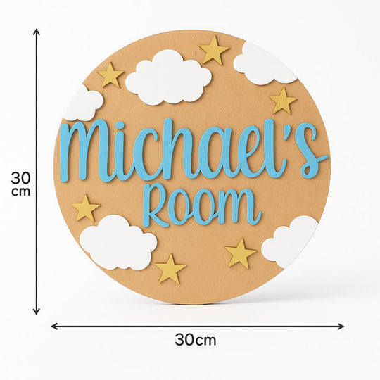Personalised Kids Bedroom Door Sign | Bedroom Wall Sign | Boys Name Sign | Personalised Childs Room Sign | Personalised Name Door Sign |